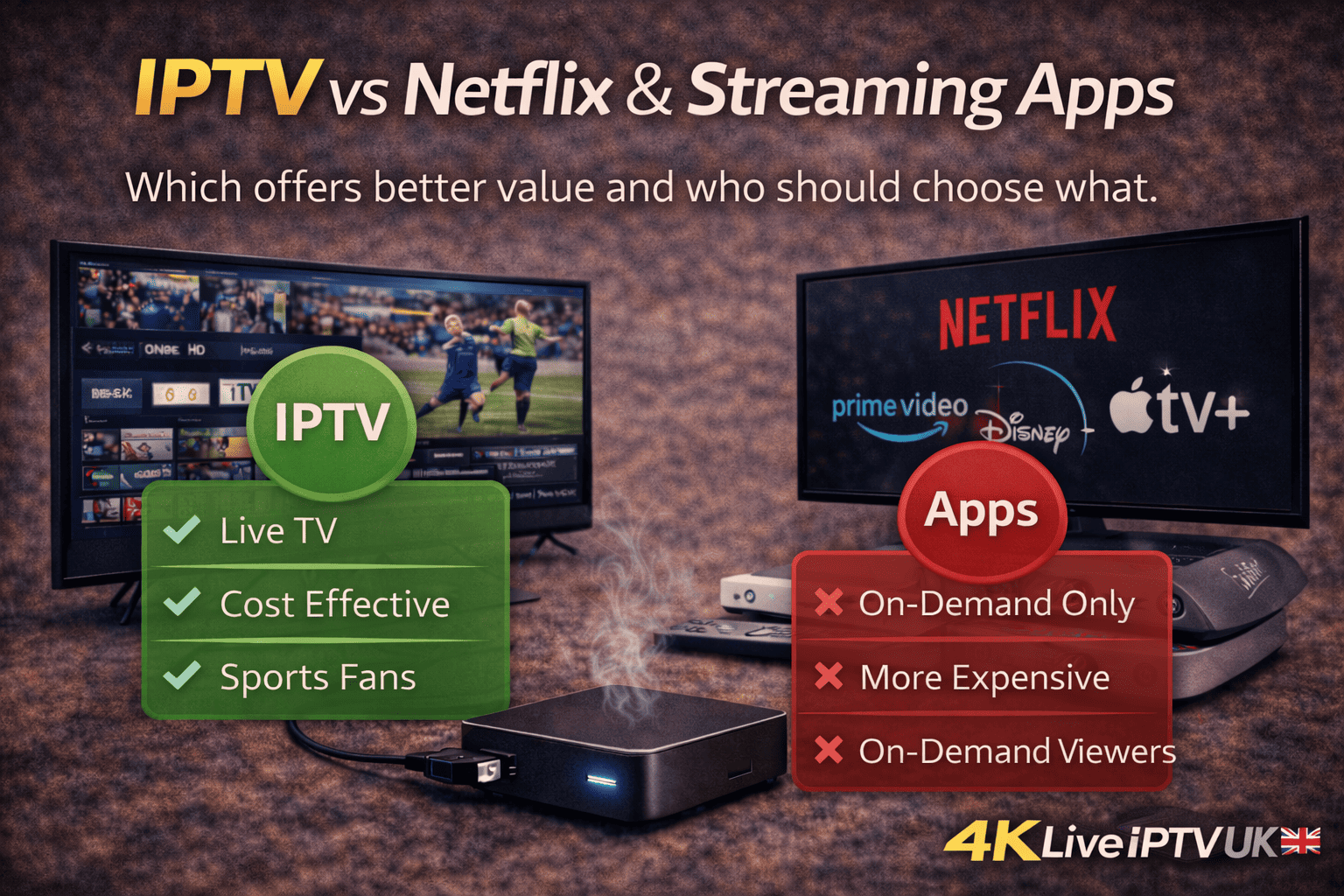 IPTV vs Netflix & Streaming Apps (2025): Which Gives Better Value? – IPTV vs Netflix